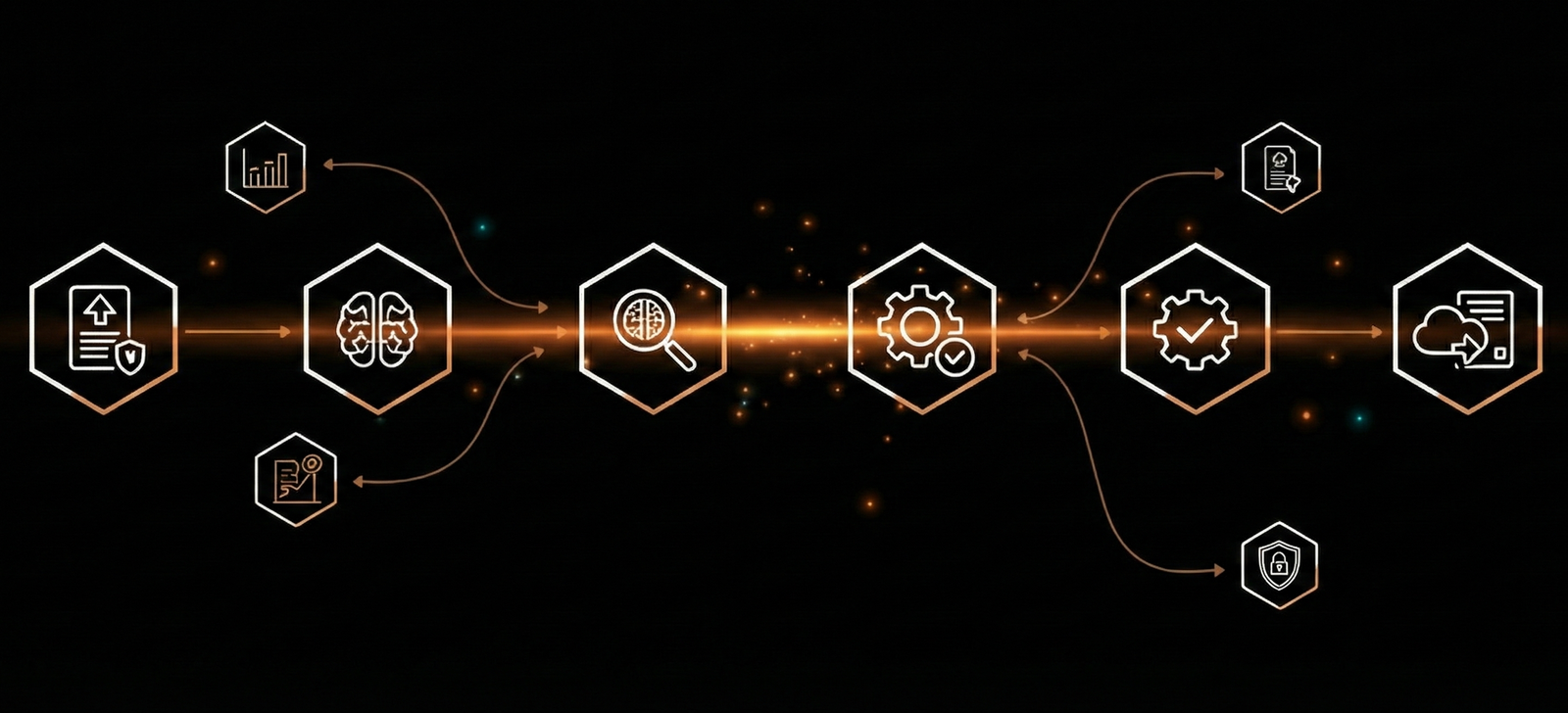 Illustration of AI-powered document intelligence